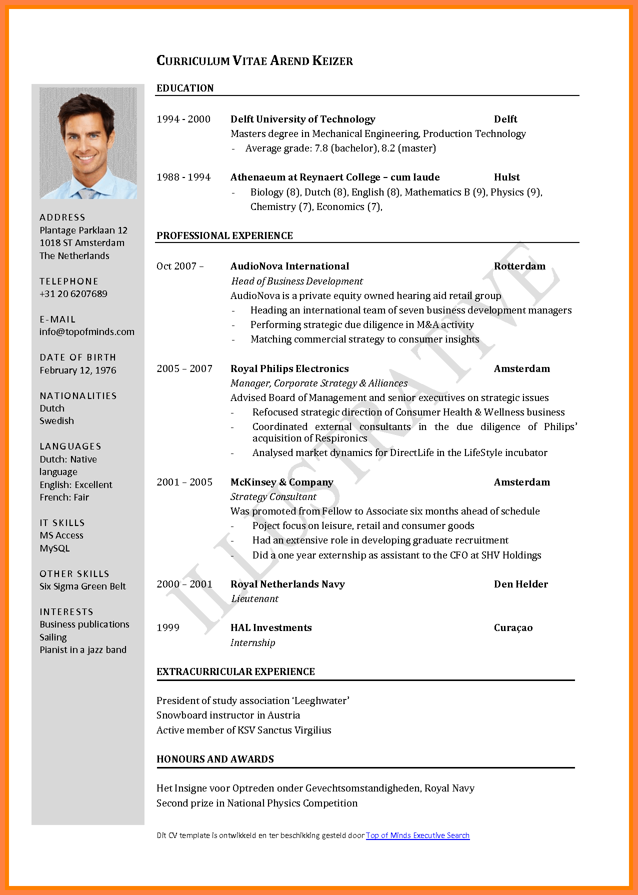 Aneka Contoh Curriculum Vitae Resume Templates 99 Dalam Inspirasi Format Curriculum Vitae di post Contoh Curriculum Vitae Resume Templates