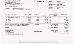Aneka Contoh Invoice Untuk Pembayaran Dp 28 Bagi Inspirasi Membuat Faktur di post Contoh Invoice Untuk Pembayaran Dp