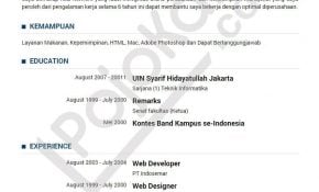 Foto Contoh Cv Dalam Bahasa Indonesia 41 Bagi Desain Curriculum Vitae Unik di post Contoh Cv Dalam Bahasa Indonesia