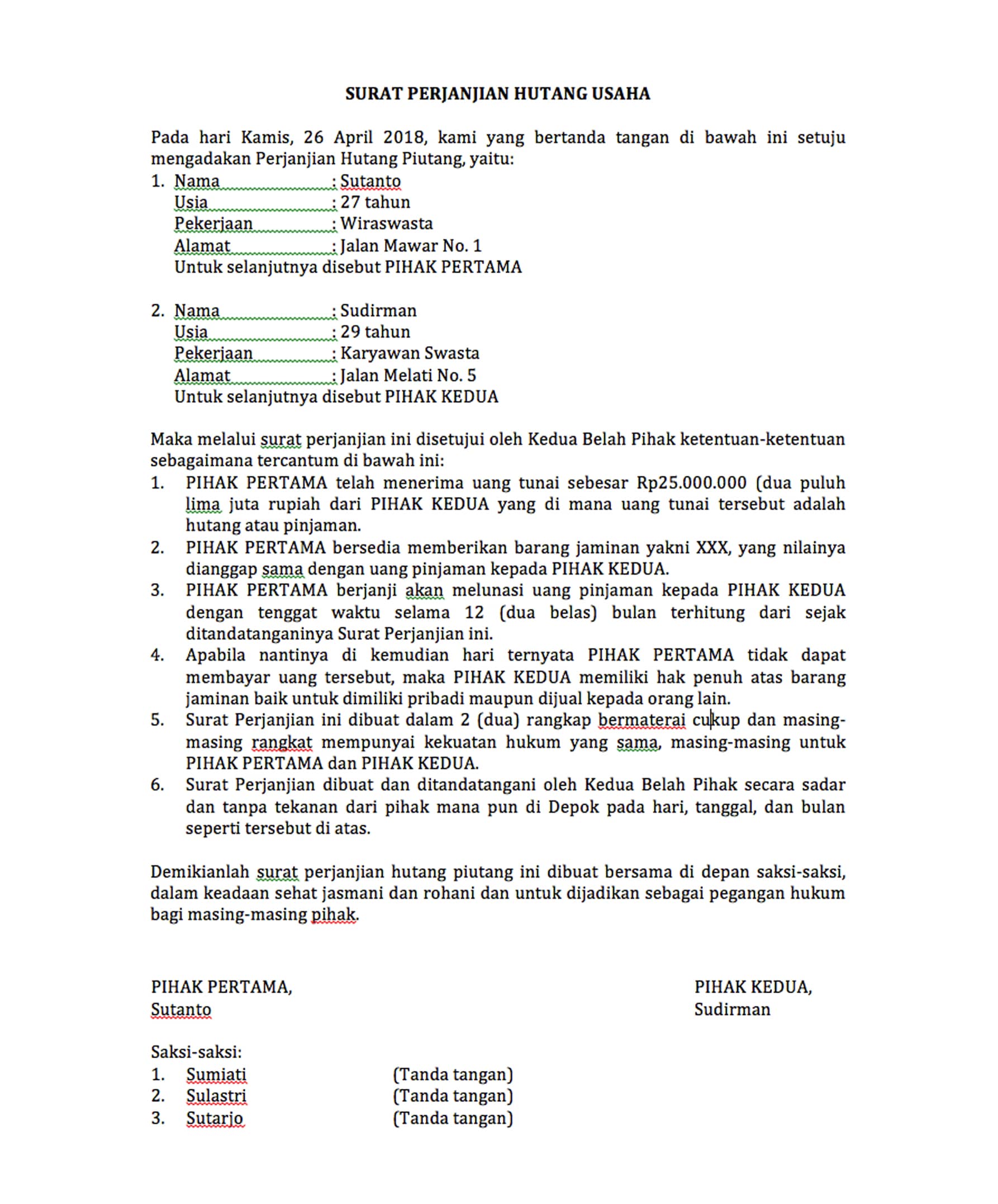 Gambar Contoh Surat Perjanjian Hutang Piutangyang 96 Bagi Format Surat Perjanjian Unik pada post Contoh Surat Perjanjian Hutang Piutangyang