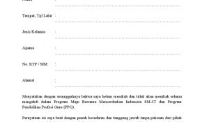 Gambar Contoh Surat Pernyataan Ppg 3t 85 Untuk Ide Desain Surat Pernyataan di post Contoh Surat Pernyataan Ppg 3t