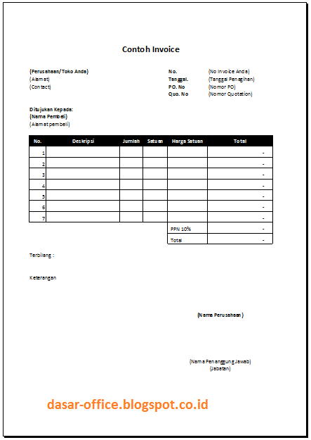 Kreatif Contoh Faktur Tagihan Excel 19 Bagi Ide Desain Invoice di post Contoh Faktur Tagihan Excel