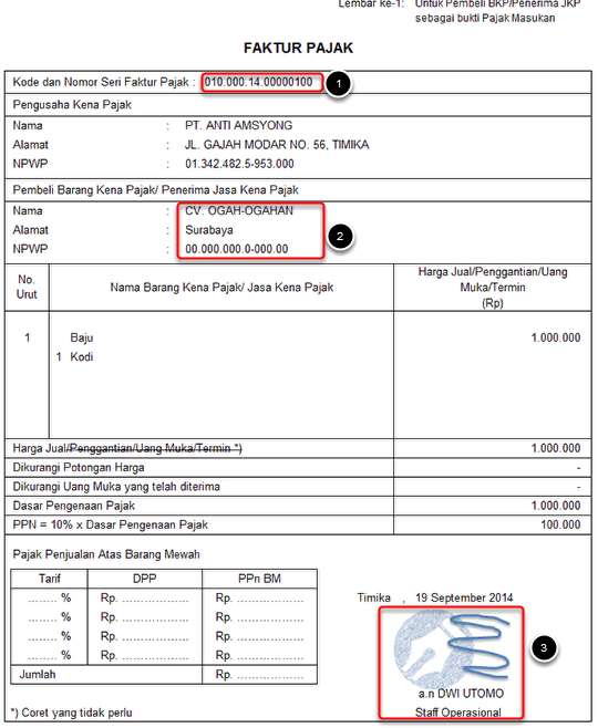 Tebaik Contoh Faktur Pajak Cacat 97 Dalam Ide Format Invoice di post Contoh Faktur Pajak Cacat