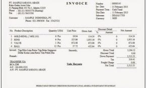 Top Contoh Invoice Tagihan 32 Untuk Desain Faktur Unik pada post Contoh Invoice Tagihan