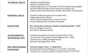 Top Contoh Resume For Fresh Graduate Of Information Technology 18 Untuk Inspirasi Format Curriculum Vitae pada post Contoh Resume For Fresh Graduate Of Information Technology