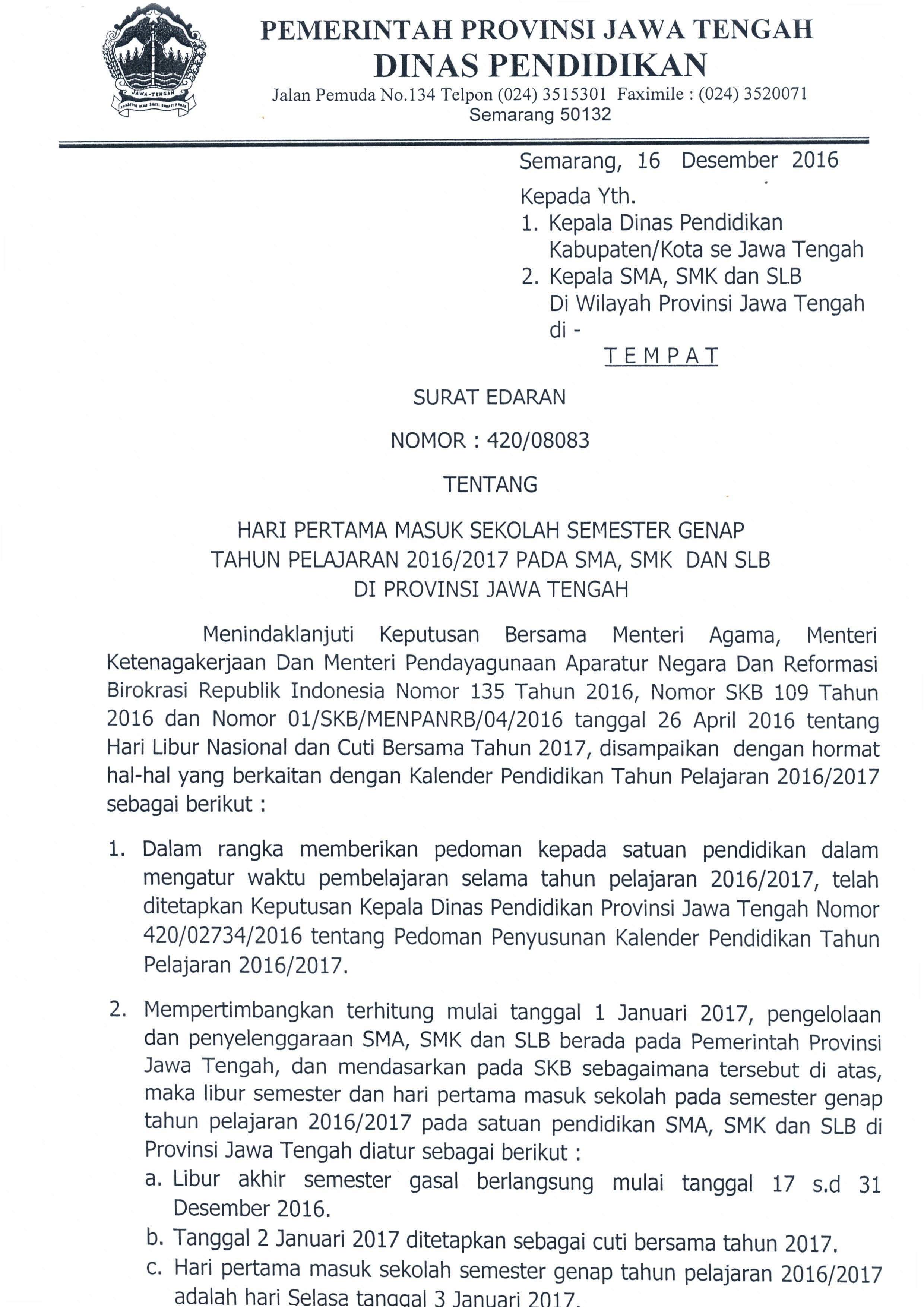 Wow Contoh Kop Surat Dinas Pendidikan Provinsi Jawa Tengah 62 Tentang Inspirasi Membuat Kop Surat di post Contoh Kop Surat Dinas Pendidikan Provinsi Jawa Tengah