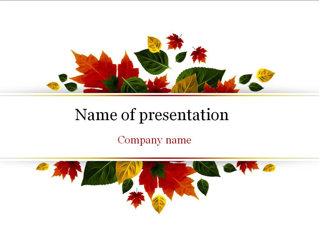 Contoh Template PowerPoint For Fall Terupdate Untuk Membuat Presentasi dengan Baik