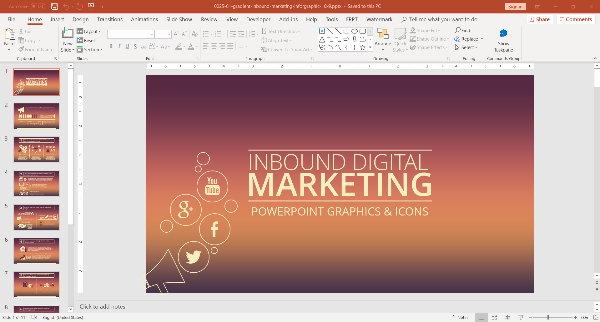 Gambar Template PowerPoint Digital Marketing Wajib Tahu Untuk Membuat Presentasi dengan Baik