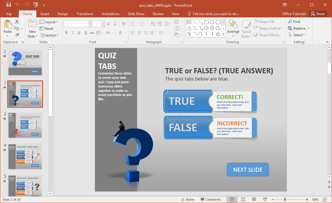 Ide Template PowerPoint Quiz Free Terbaik Guna Membuat Presentasi dengan Baik
