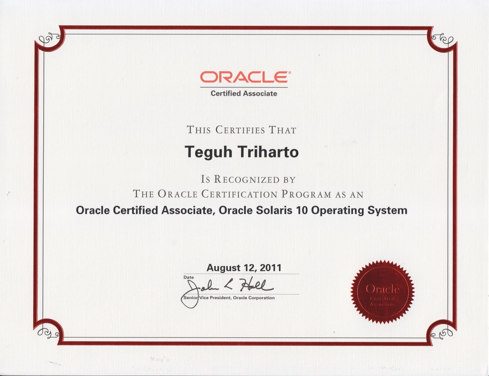 Ragam Contoh Sertifikat Oracle Terbaik Guna Menciptakan Sertifikat dengan Baik