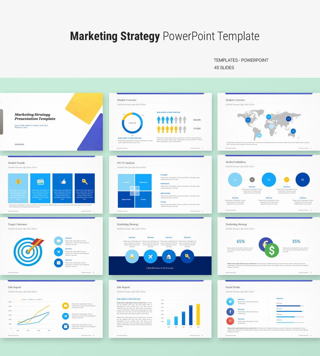 Referensi Template PowerPoint Marketing Trend Masa Kini Untuk Membuat Presentasi dengan Menarik