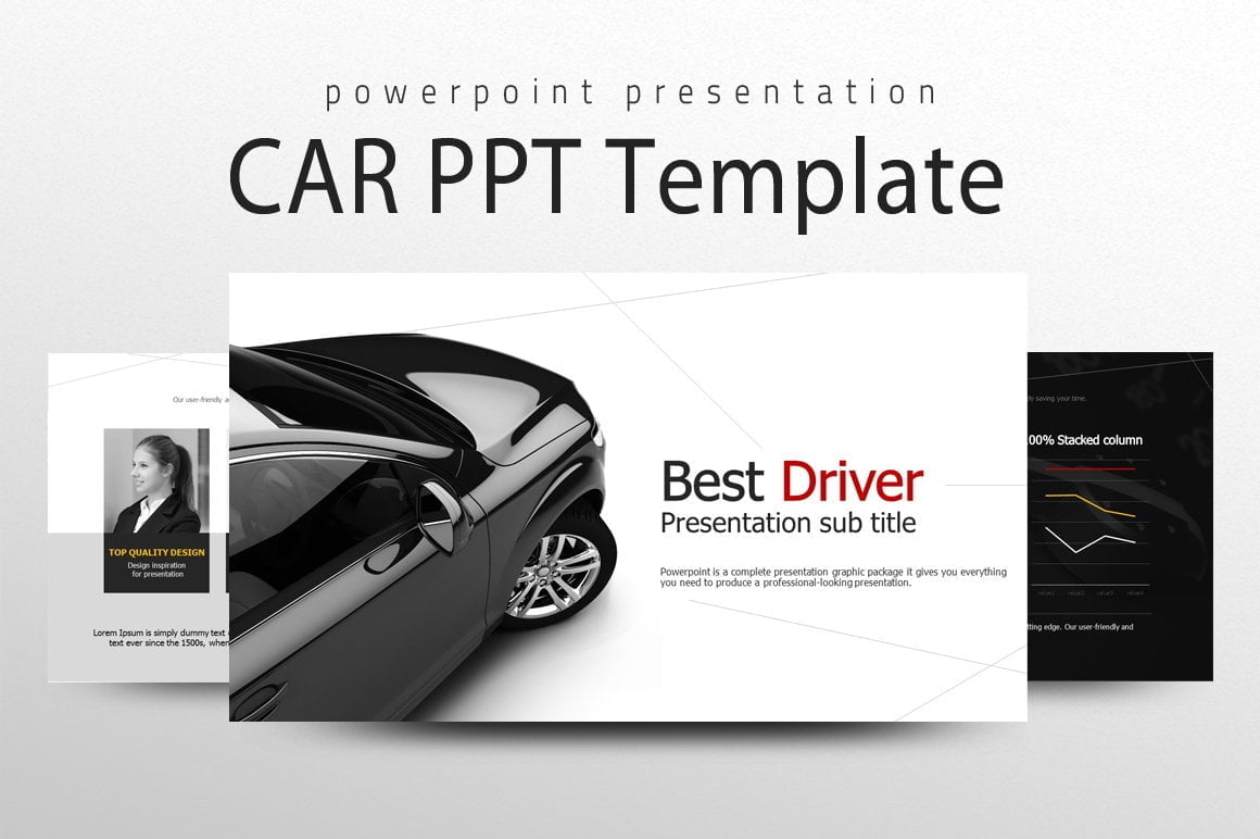 Tampilan Template PPT Car Kreatif Deh Guna Membuat Presentasi dengan Menarik