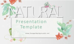 Tampilan Template PowerPoint Nature Free Terupdate Untuk Membuat Presentasi dengan Menarik