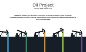Tampilan Template PowerPoint Oil And Gas Desain Terbaik Guna Membuat Presentasi dengan Menarik