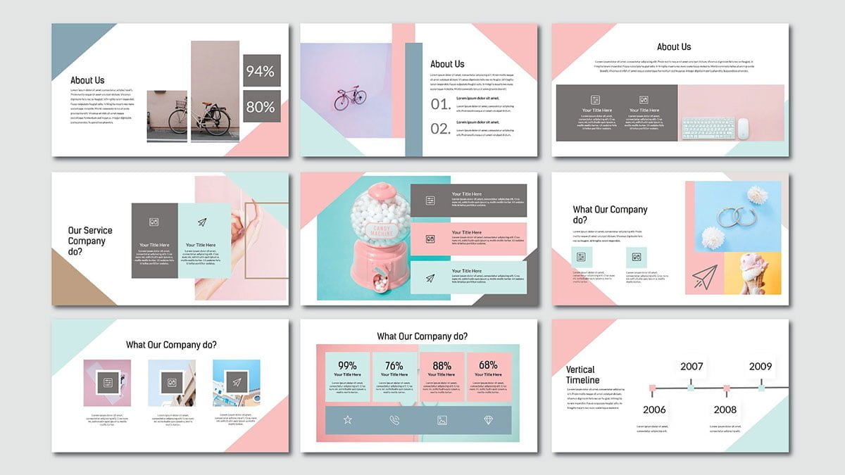 Tampilan Template PowerPoint Pink Paling Banyak di Pakai Dalam Membuat Presentasi dengan Menarik